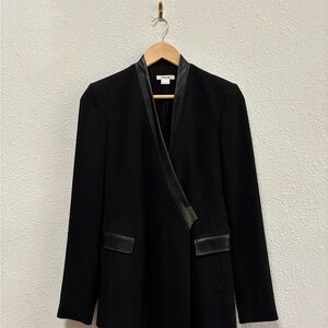 Helmut Lang Black Blazer Velvet Suit Jacket